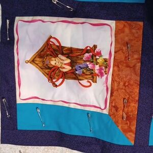 Fairy Quilt - with batting and backing waiting to be completed 4949